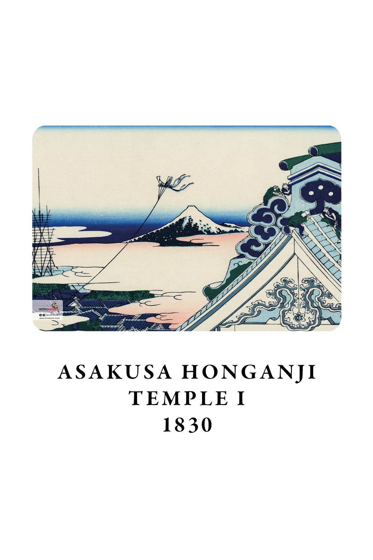 retronote-Hokusai 4-Piece Notebook Set 2 - Mount Fuji Series II - Unlined - 64 Pages - 14x21cm 3