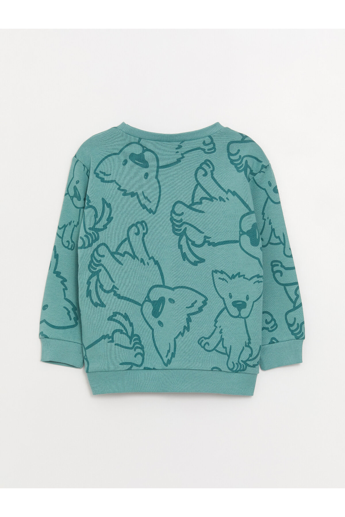 سویشرت پسرانه سبز LC Waikiki | W38316Z1LRK اورجینال - تصویر 2