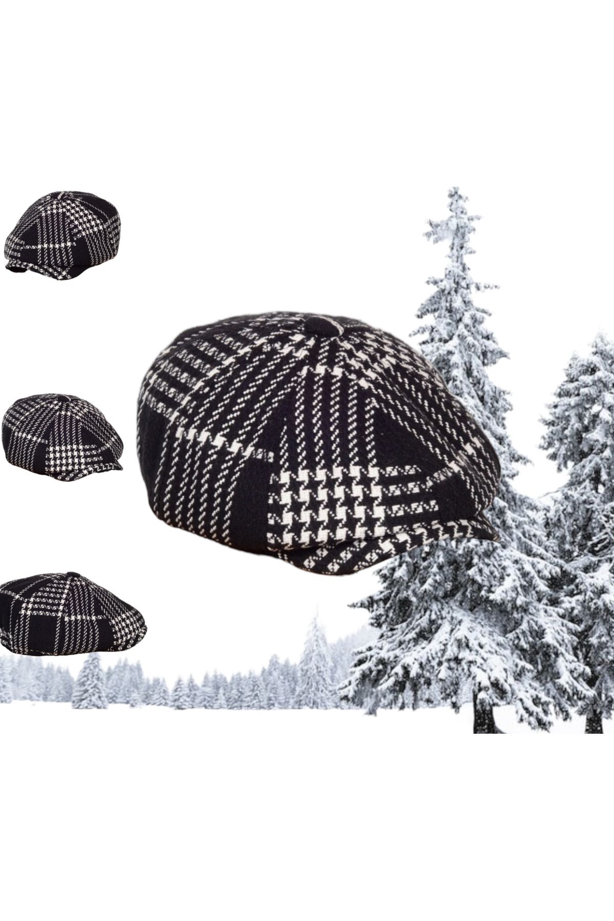 Shopiolog-Patterned David Beckham Model Peaky Blinders Cap Hat 7