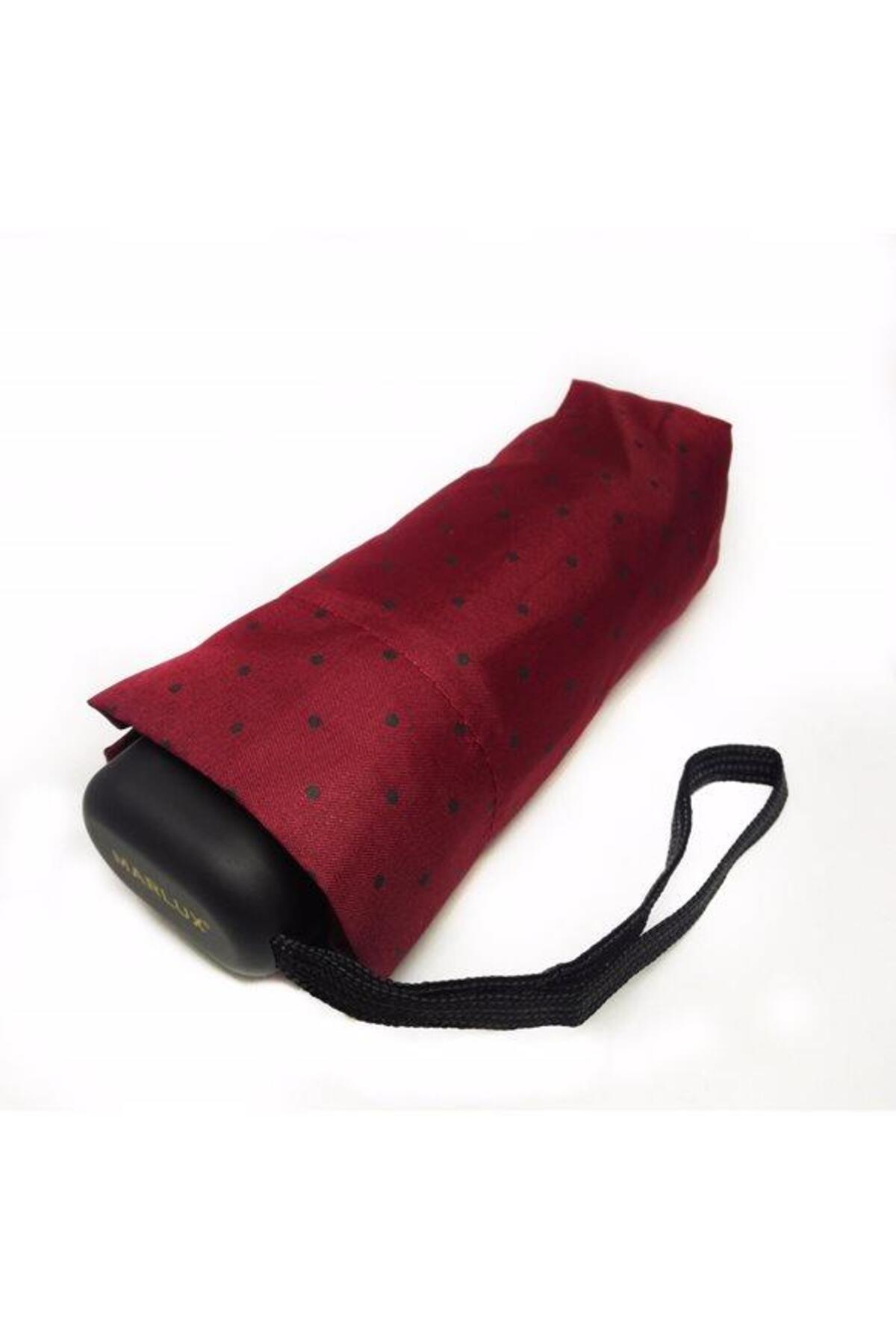 ELEVEN MARKETS Mini Cepboy Şemsiye Bordo Mini Şemsiye 17 Cm
