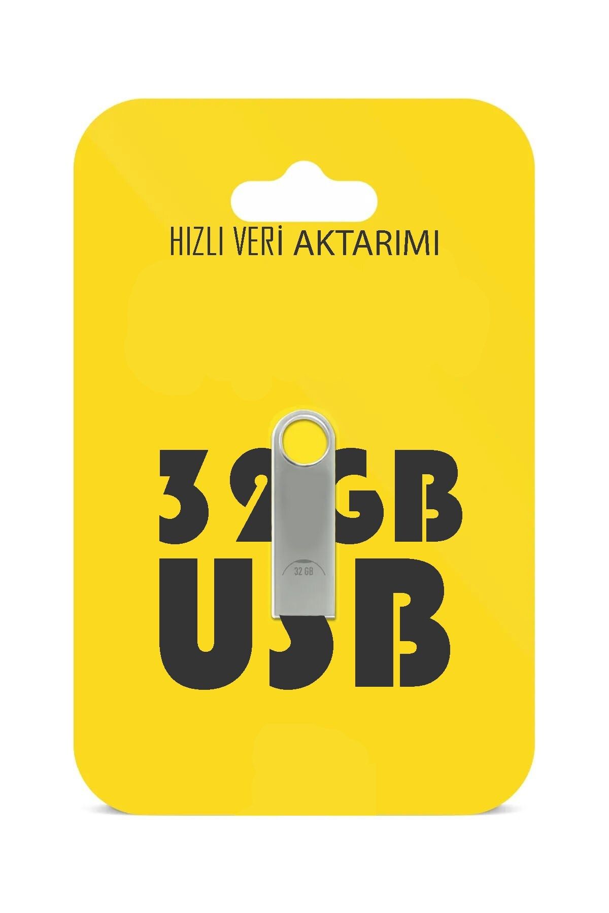 HİQONİC-32 Gb Usb 2.0 Metal Usb Flash Memory Data File Transfer High Capacity And Fast Storage 3