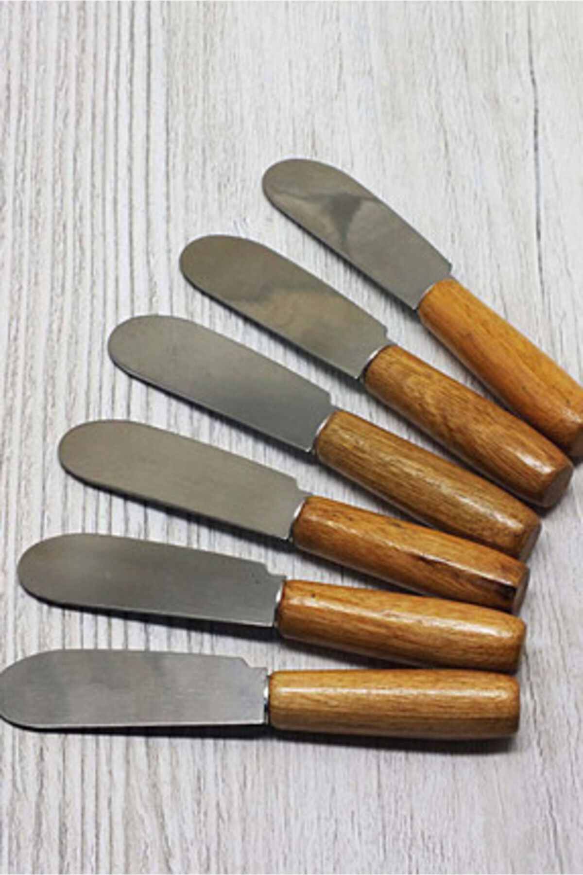 senson marketting-Mini Spatula - Butter Knife with Wooden Handle 6 Pieces (Clz) 3