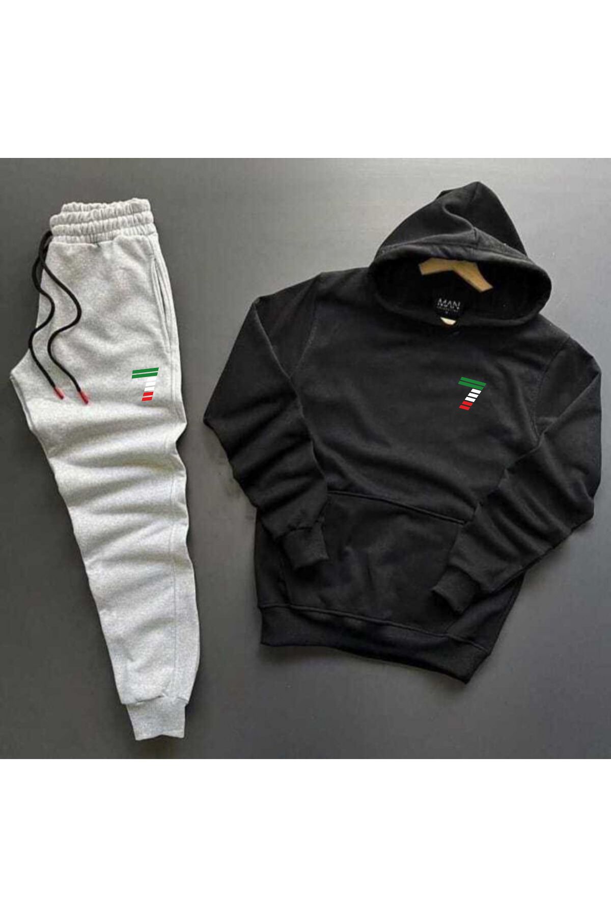 Black and white sweatsuit cheap