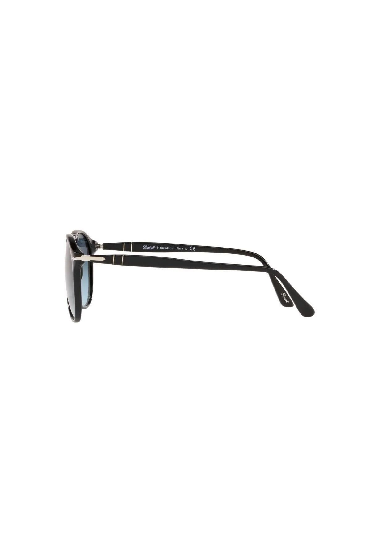 Persol عینک آفتابی مردانه مشکی BONE -S 95/Q8 55 SCREEN