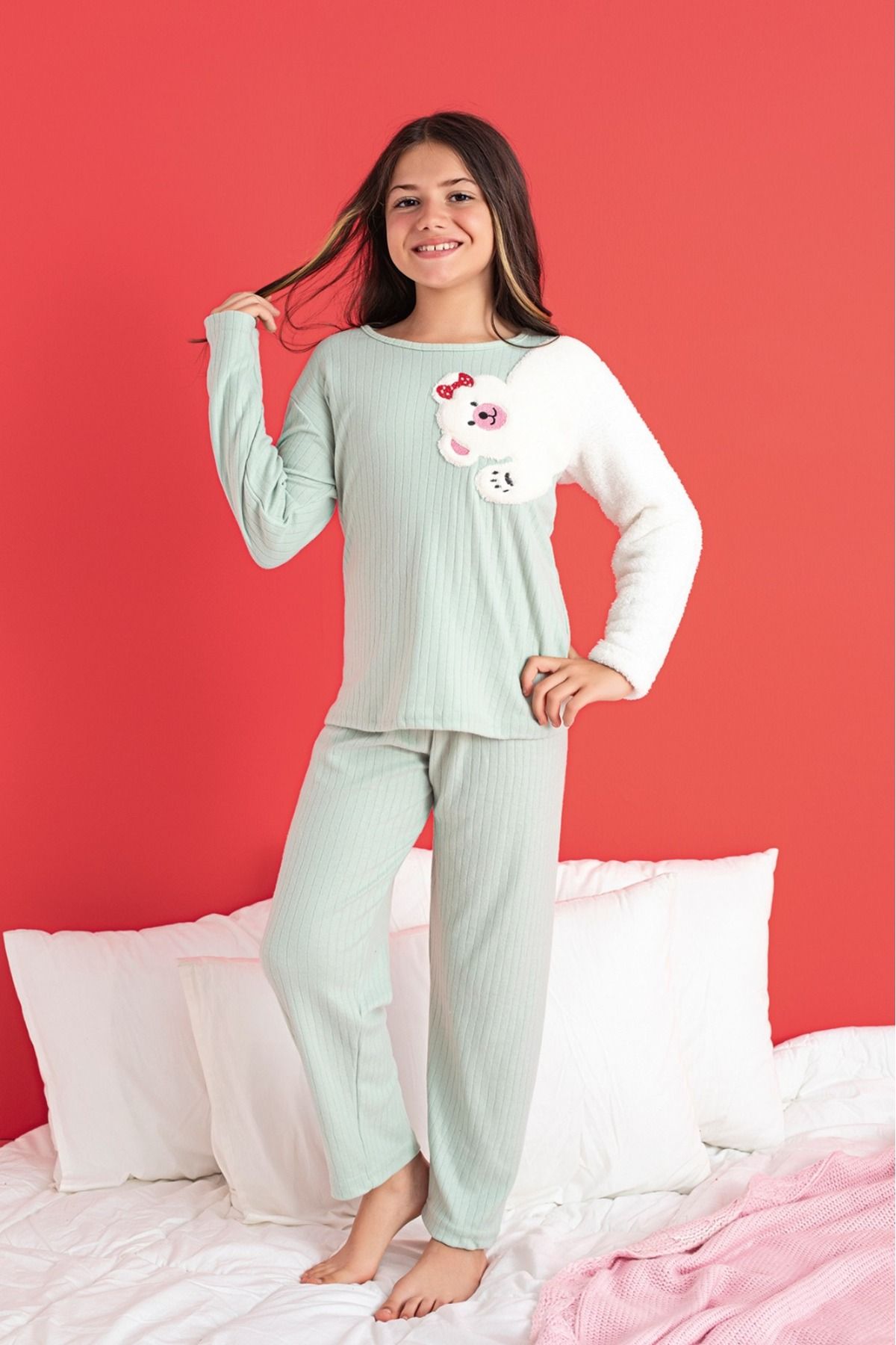 Girls best sale thermal pajamas