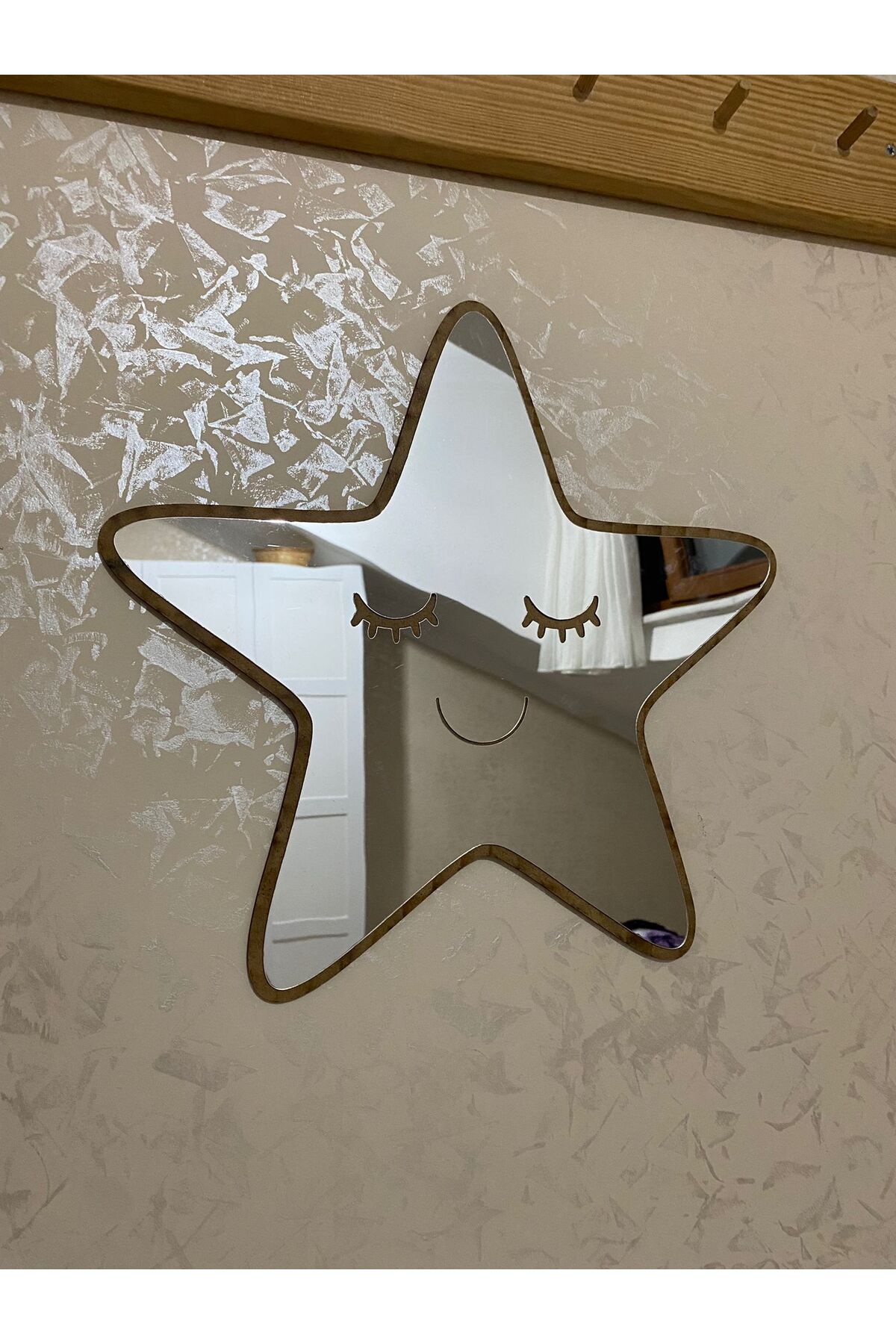 Cute Star Shaped Children's Room Decorative Mirror
