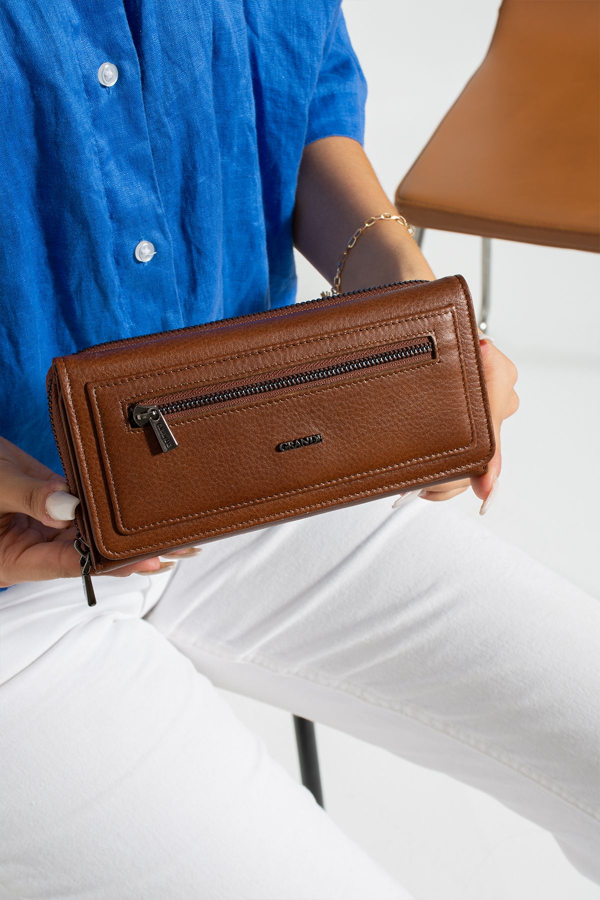 Grande 2636 Genuine Leather Women s Card Holder Model with Paper Coin Compartment Stylish Card Holder Wallet TABA