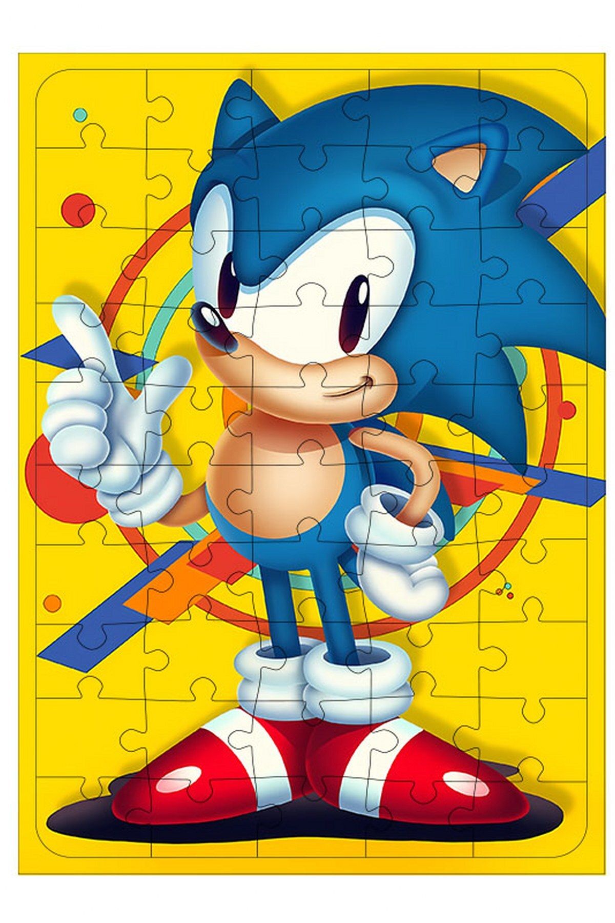 ekart Wooden MDF Puzzle Jigsaw Sonic the Hedgehog 50 Pieces 35*50 cm