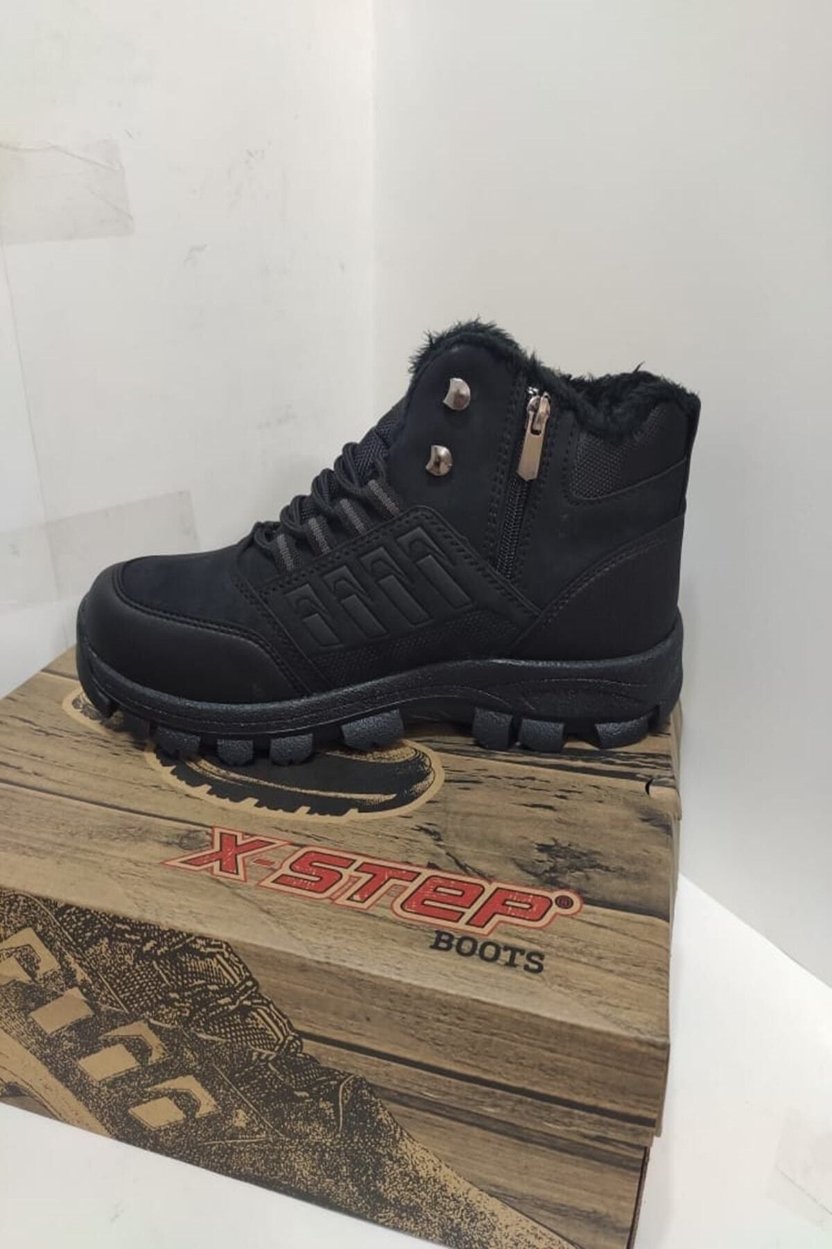 Unisex Siyah X6 Suya Soğuğa Dayanıklı Kışlık Trekking Uzun Bot
