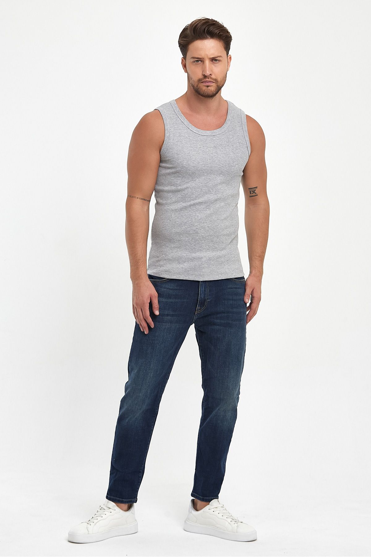 Fitmasterpro-Tank Top Ribbed Halter Neck Undershirt - 3 Different Color Options 5