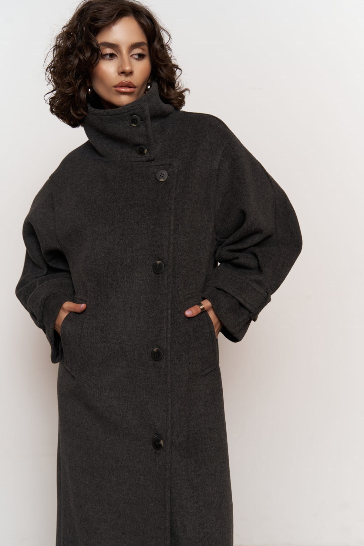 Onyx Taupe Stamp Coat