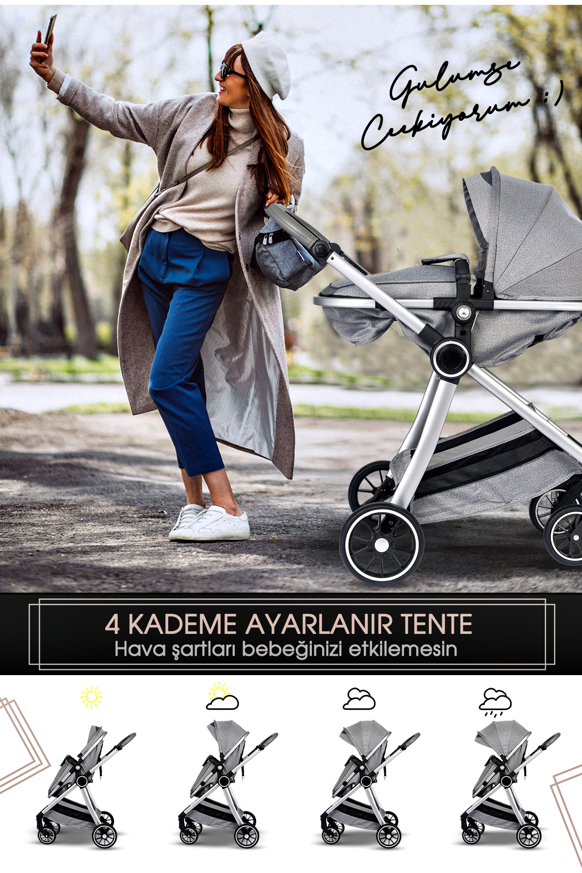 Baby Home 9 In 1 Full Takım 990 Travel Sistem Bebek Arabası 560 Oyun Parkı Yatak Beşik 330 Ev Tipi Ana Kucağı fotoğrafı 3 (önizleme)