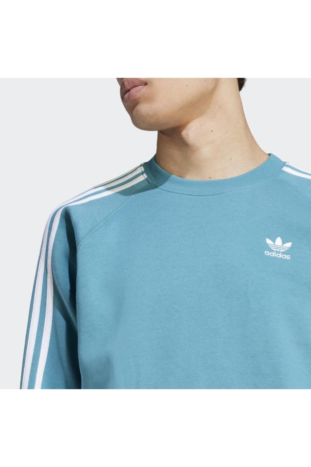 adidas 3 Stripes Crew Men s Sweat I 5762
