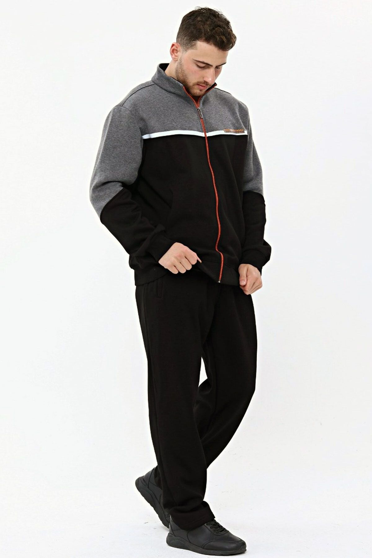 Marco Ferry Black Men s 3 Thread Rose Gold Half Turtleneck Winter