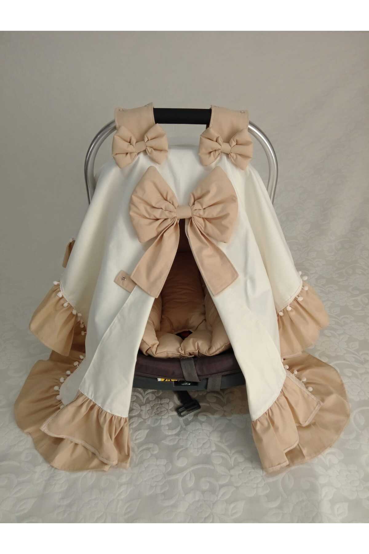 Wenaris Pitiko Baby Fırfırlı Puset örtüsü, Puset minderi, 2 parça fotoğrafı 2 (önizleme)