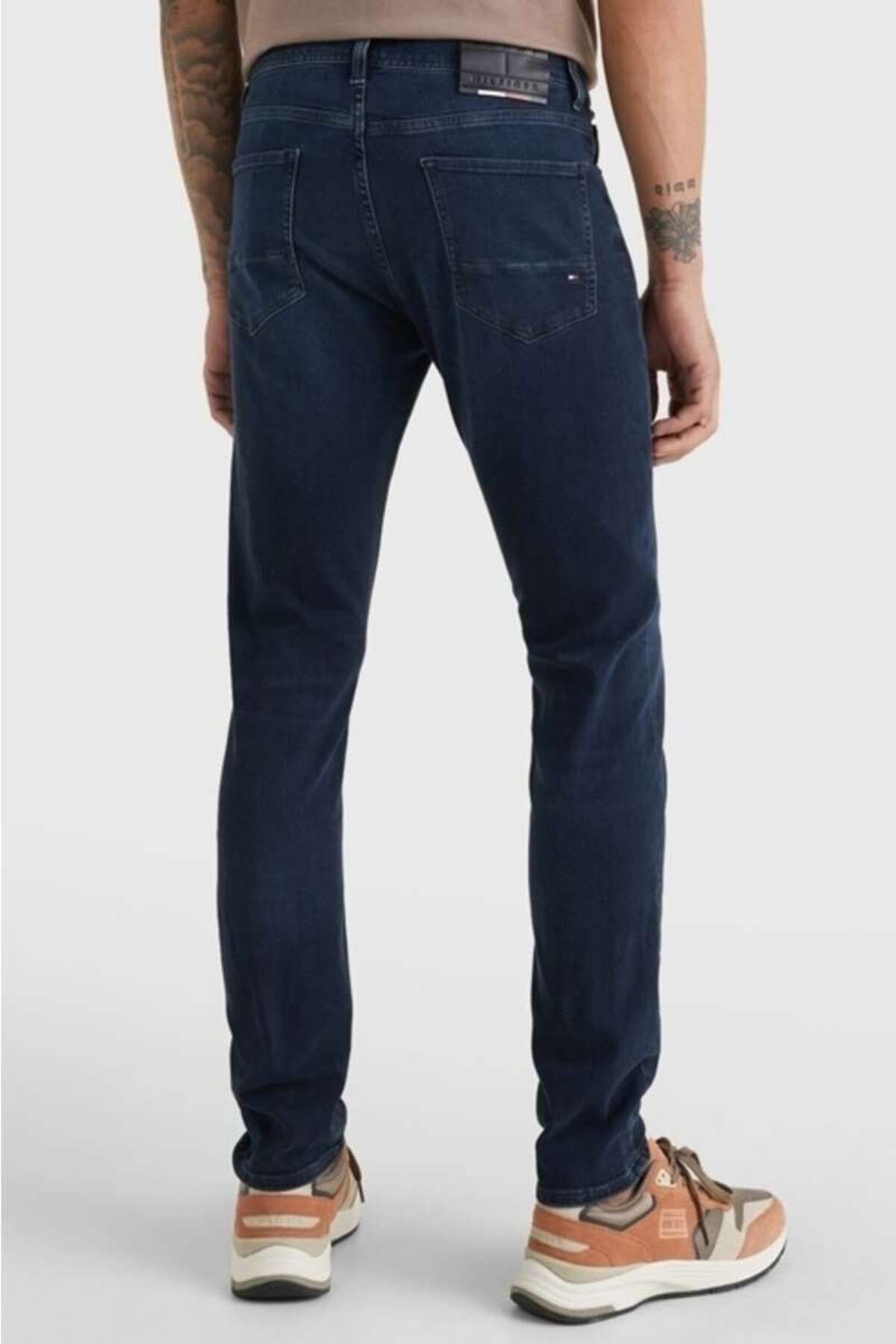 Tommy Hilfiger جین مردانه معمولی کمر راست مدل استفاده روزانه شلوار آبی MW0MW15593-1CS