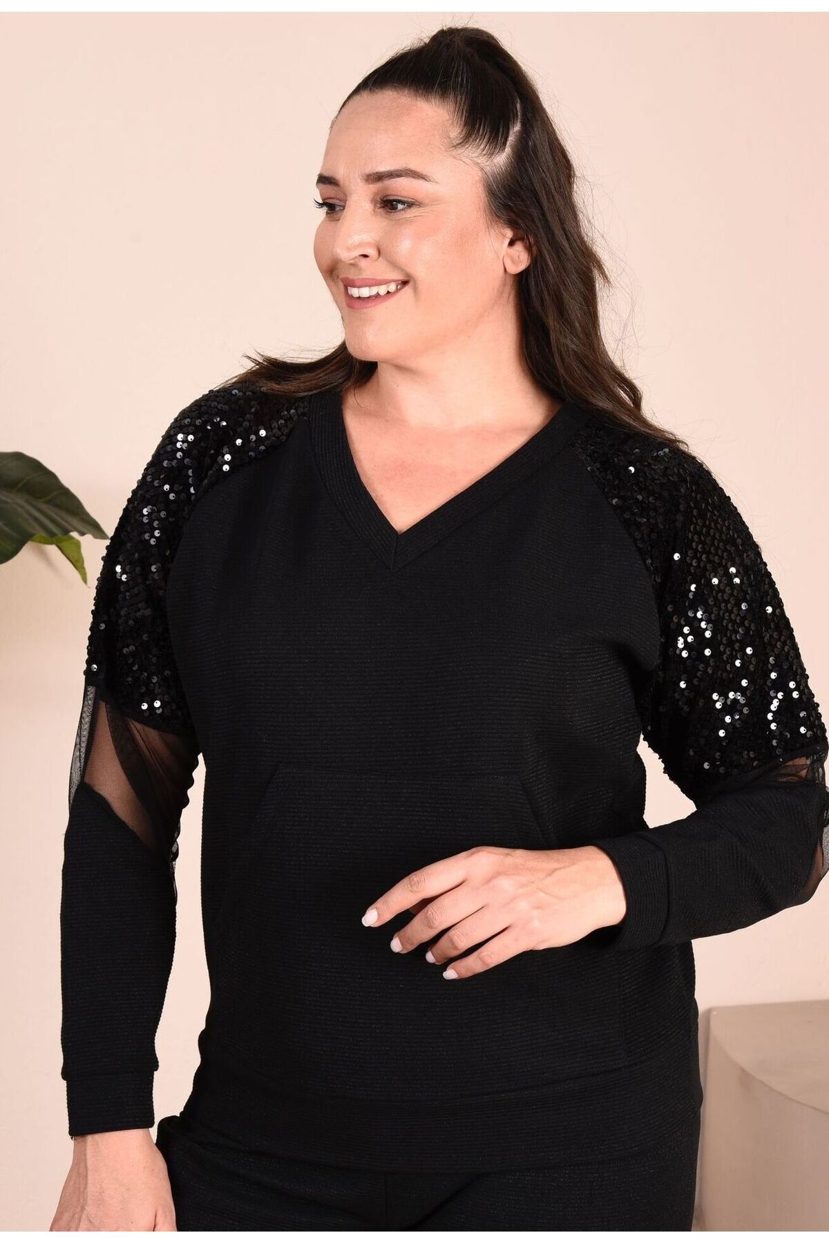 Sequin tracksuit plus hotsell size