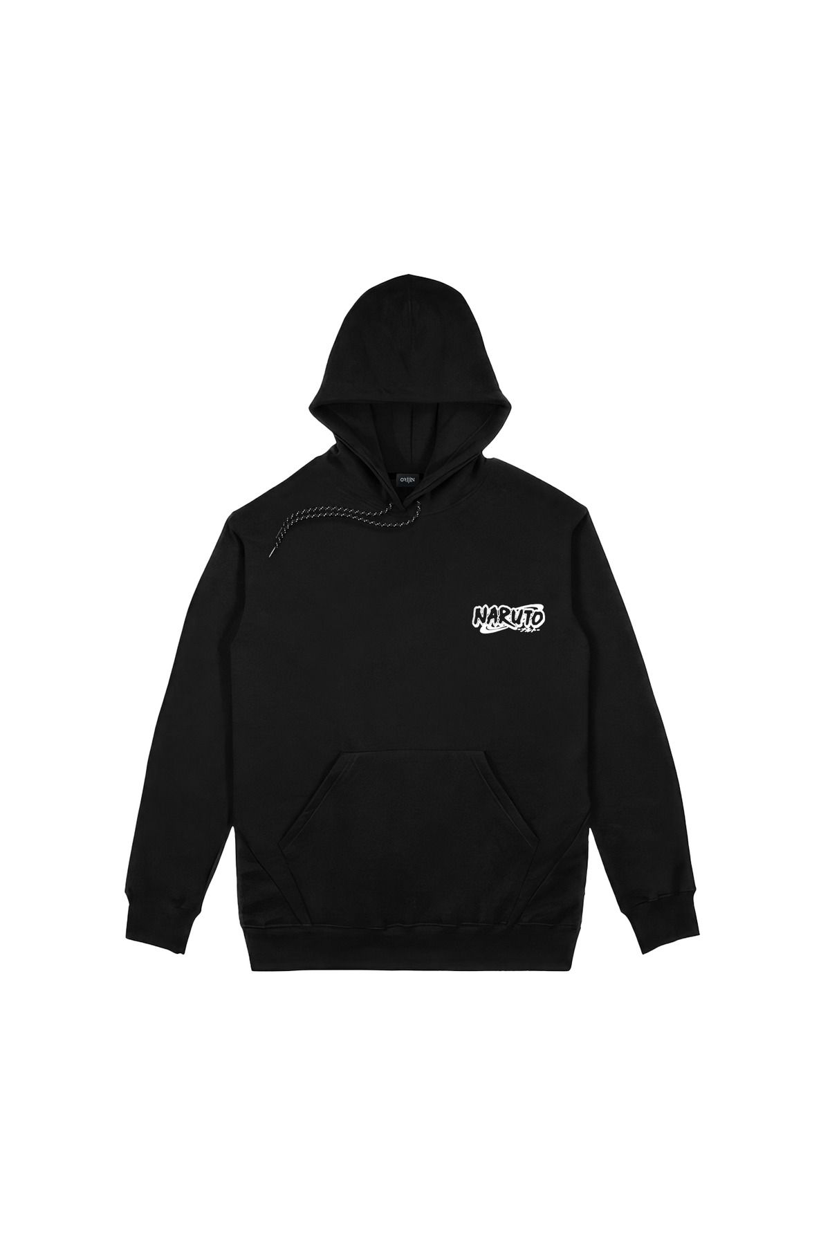 Orijin Tekstil Naruto Kakashi Hatake Front Back Printed Black