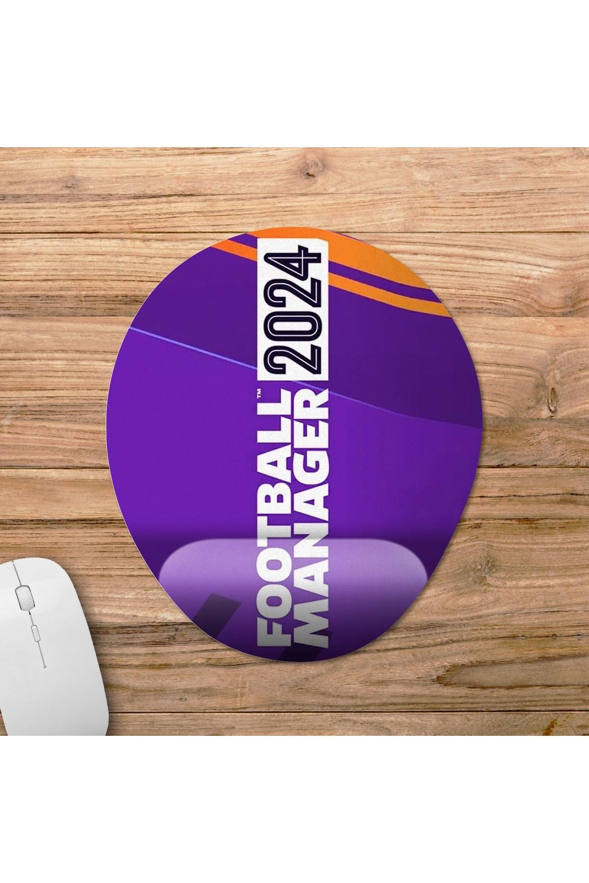 Pixxa-FM 2024 - موديل لوحة ماوس مدير كرة القدم 2024 مع مسند للمعصم - 1 بيضاوي 1