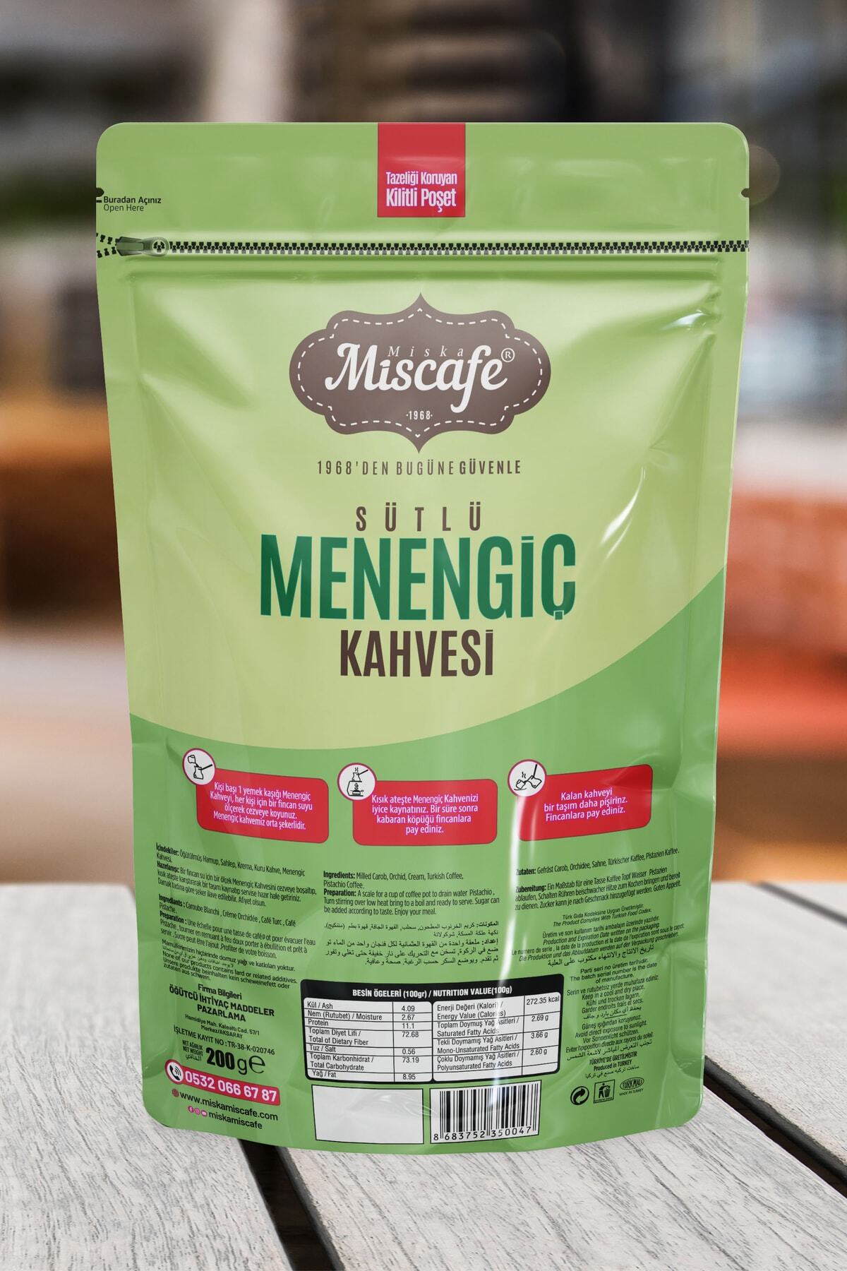Sütlü Menengiç Kahvesi, Taş Değirmende Öğütülmüş, %100 Arabica, 200 Gr.