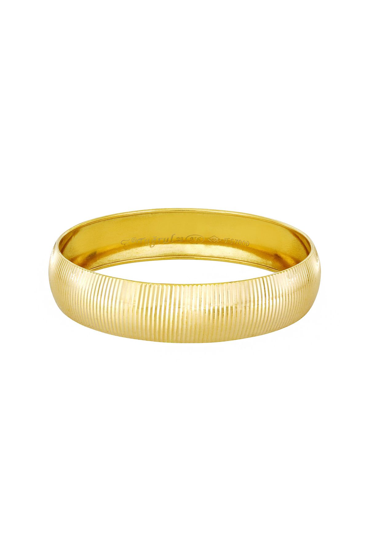 15 gr(gram) 15 mm 22 Ayar İşçiliksiz Şarnelli Bilezik