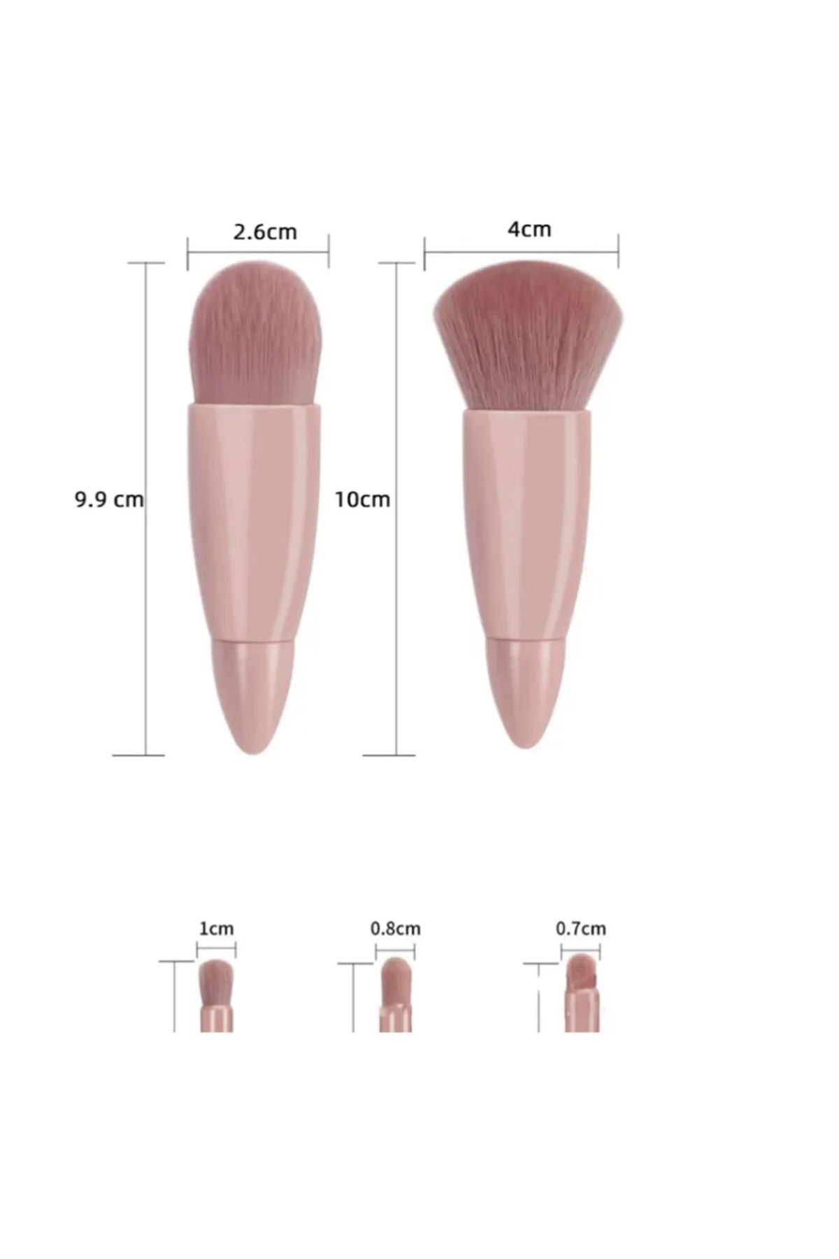 RP Royal Paris Cosmetic-Royal Paris Pro 5-Piece Makeup Brush Set with Mirror in Special Box 4