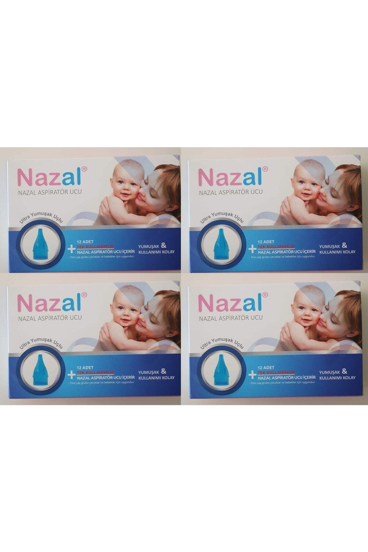 Nazal Burun Aspiratör Yedek Uç Yumuşak 12 li Otribebe Uyumlu 4 Kutu