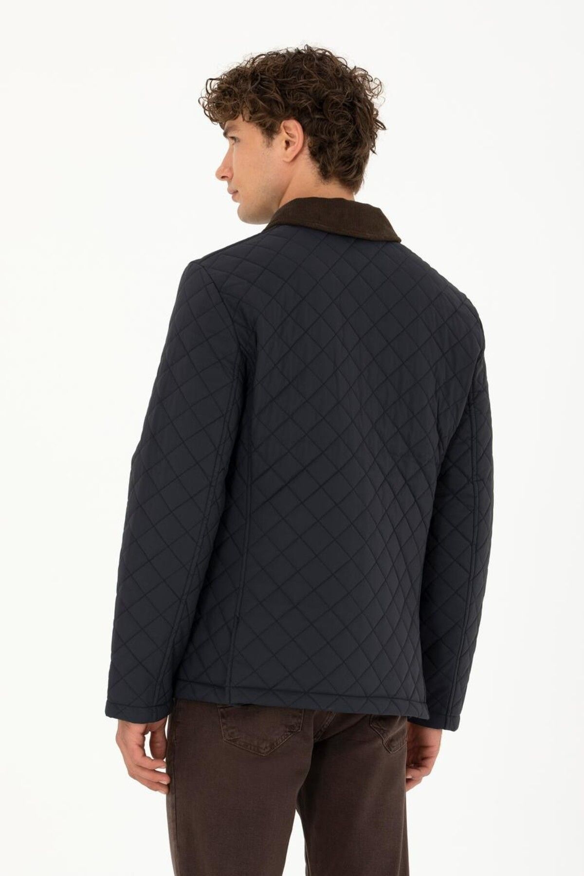 Pierre Cardin Winter Jacket Dark blue Regular fit Trendyol