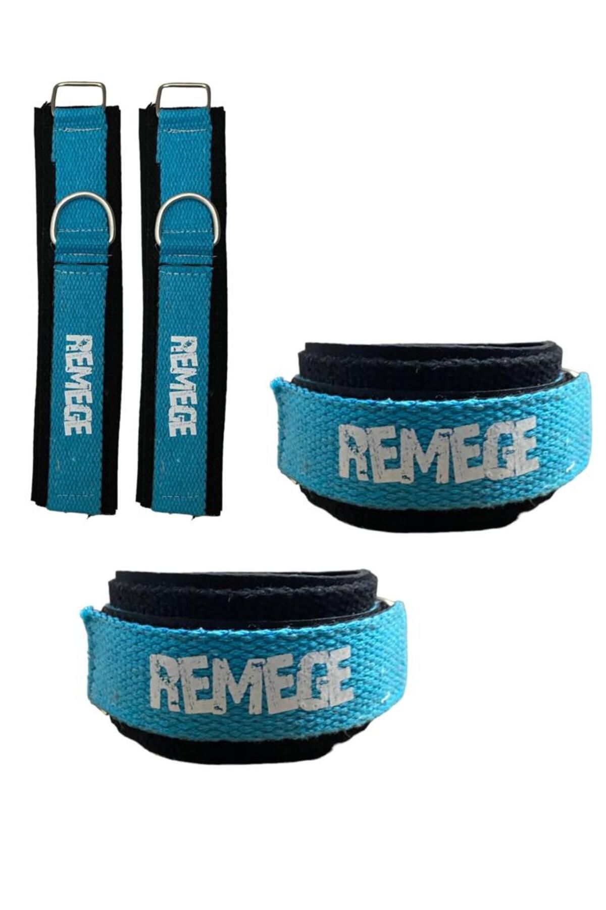 تجهیزات تمرینی آبی نوار مچ پا بند D Ring دستگاه کشش مقاومت در برابر تنظیم تایر 2 قطعه REMEGE