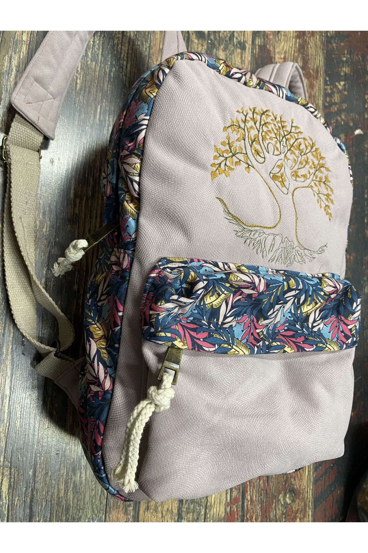 Street Bag Tree of Life Embroidered Ethnic Authentic Bohemian