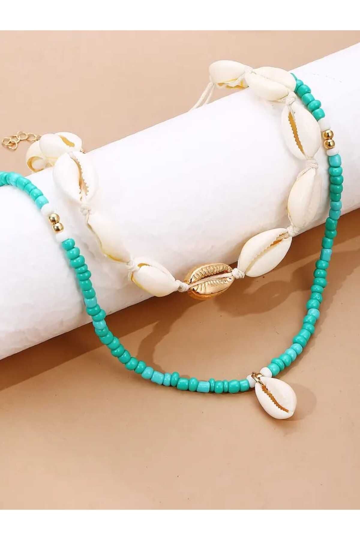 Shell hotsell bead necklace