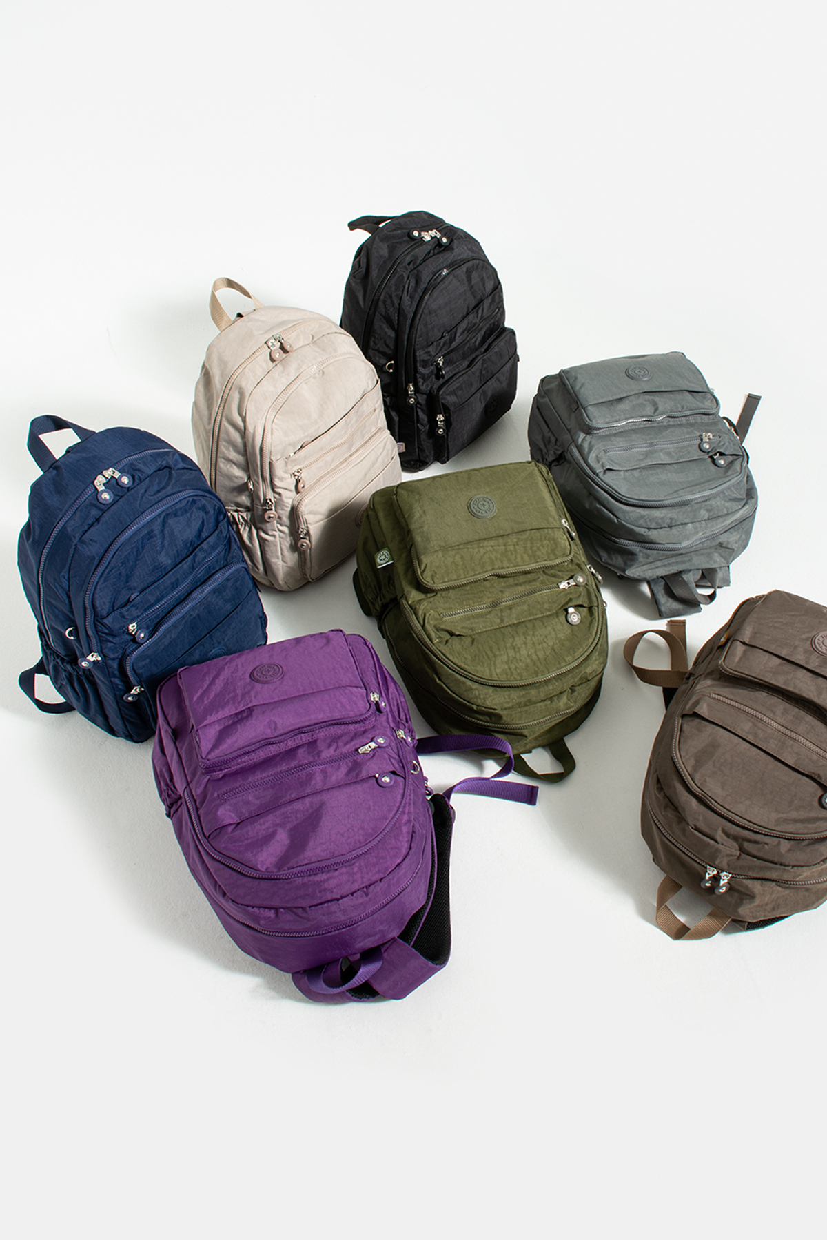 کوله پشتی زنانه قهوه ای YOGII | YG9139 اورجینال - تصویر 6