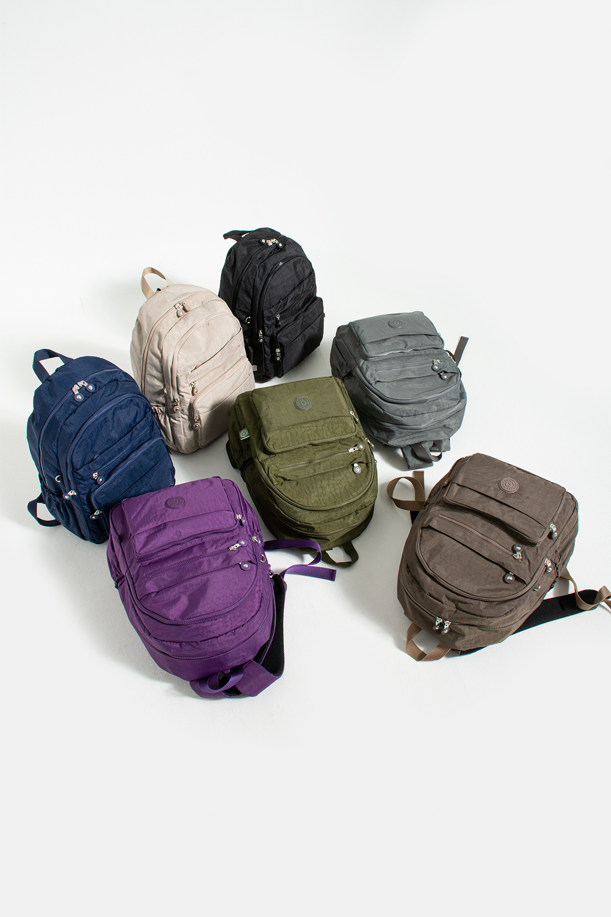 کوله پشتی زنانه قهوه ای YOGII | YG9139 اورجینال - تصویر 5