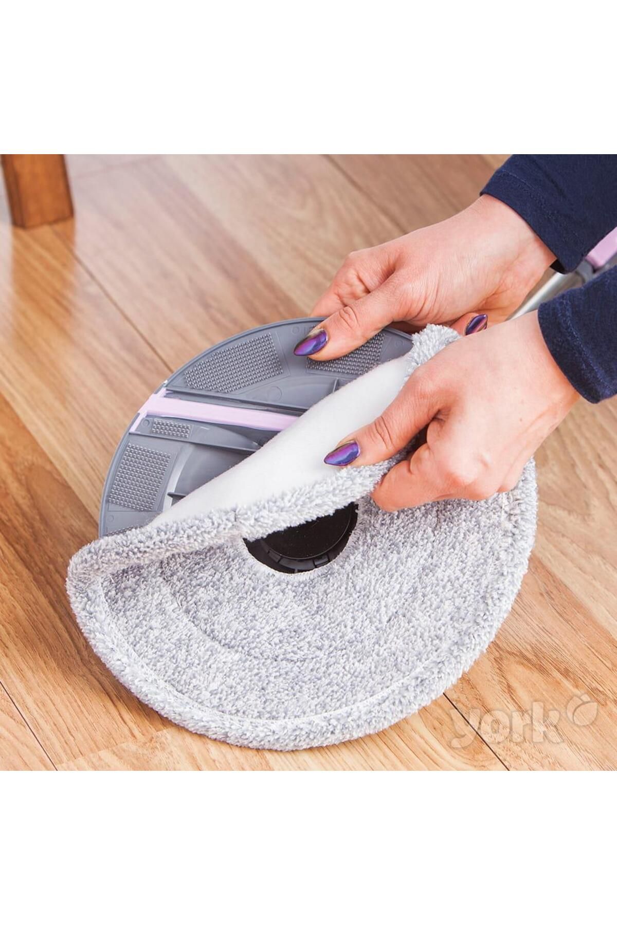 MiniHome-York Roll & Up Rotating Mop Cleaning Set with Foldable Mop 4