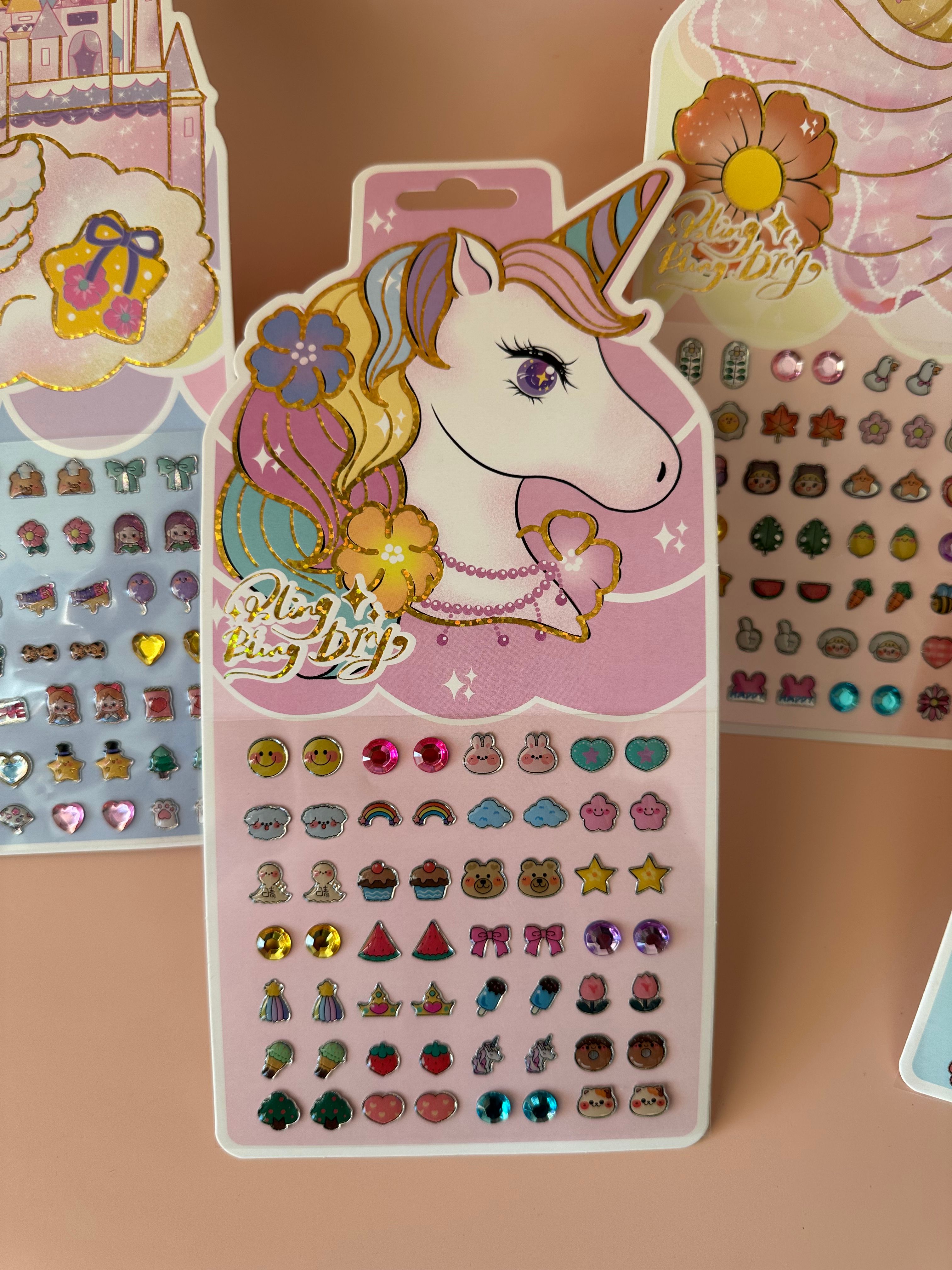 Sticker Earrings Unicorn