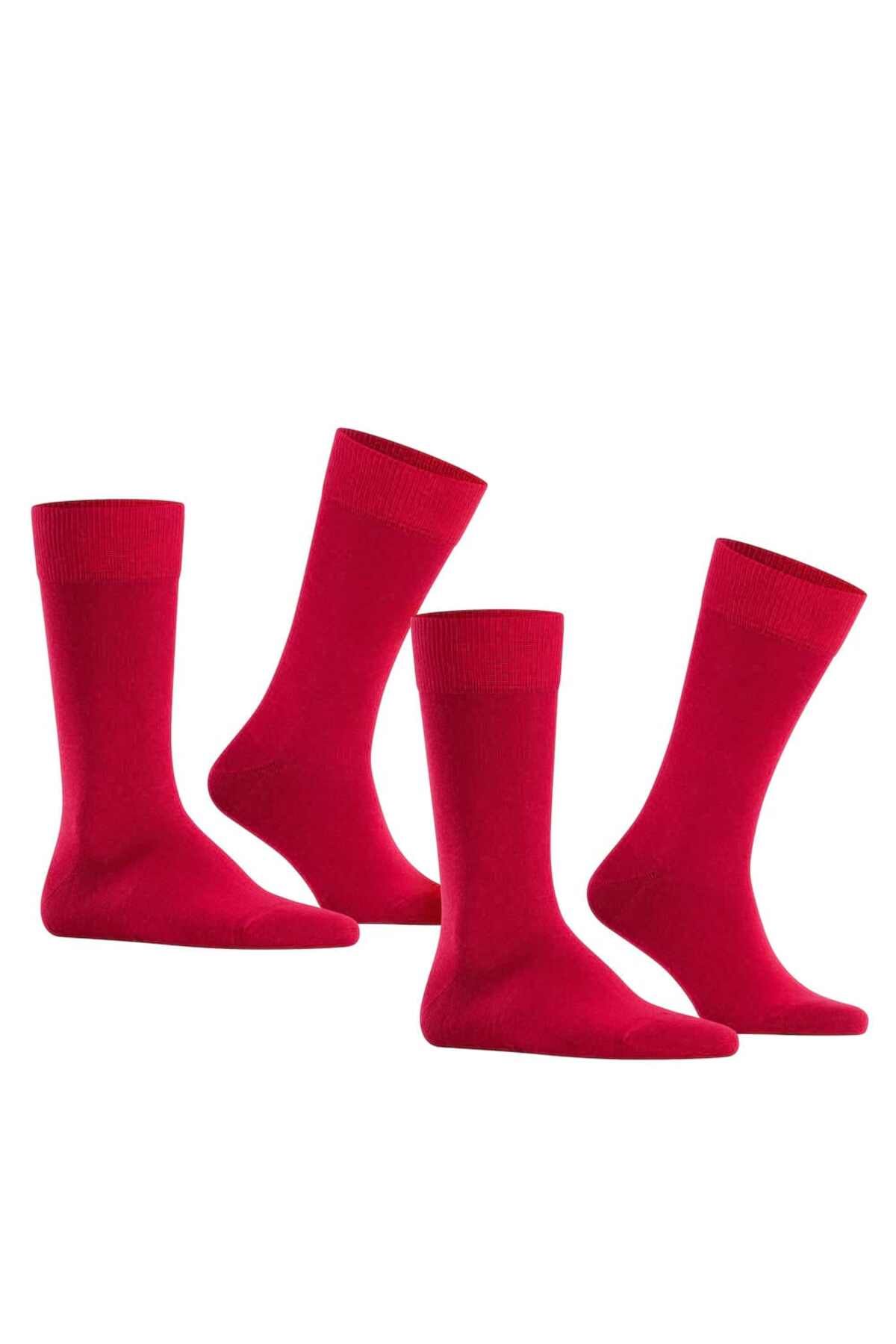 FALKE-2er-Pack Herren-Socken – Happy & Kurz Baumwolle-Socken 3