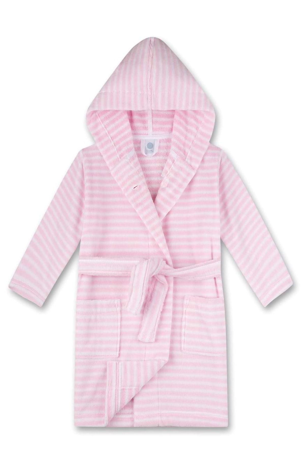 Sanetta Mädchen Bademantel Bademode, Baumwolle, Kapuze, Tasche, Streifen Damen - 104