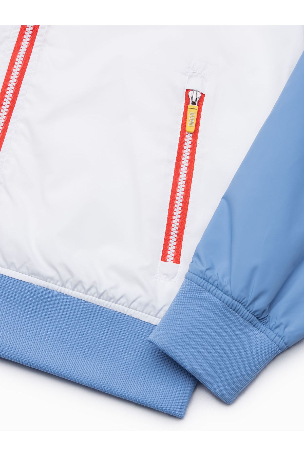 OMBRE-Herren Overgangsjacke C438 - Béžová/Ecru barva 8