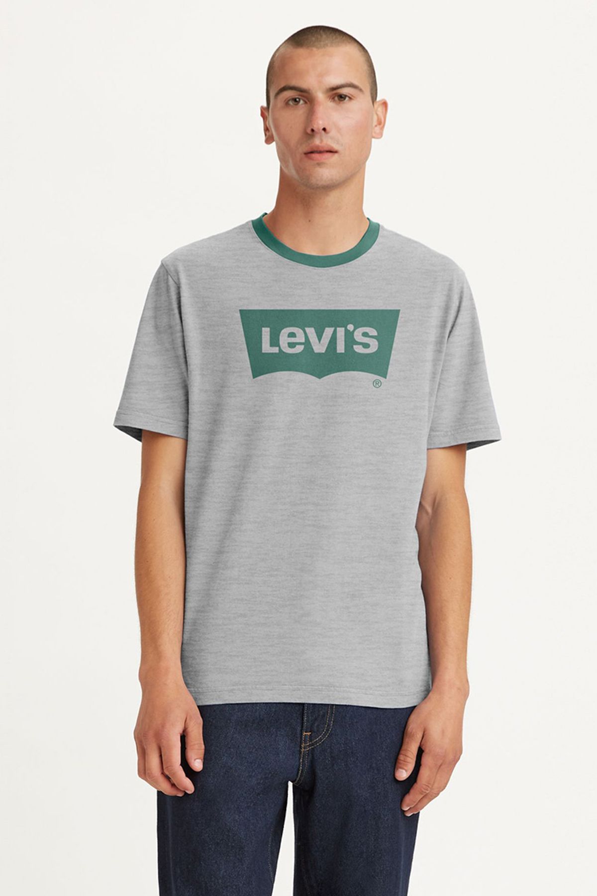 Levis t shirt herren 2025 grau