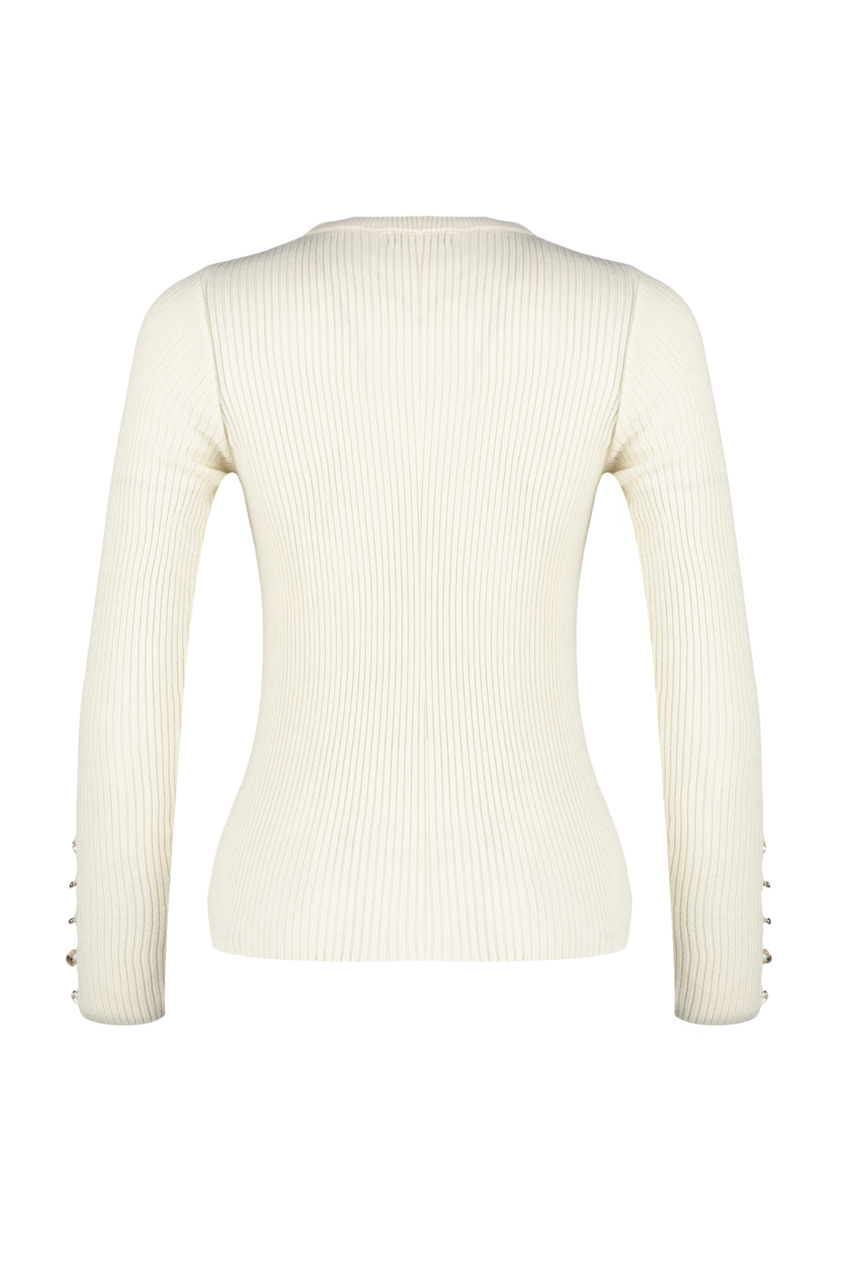 Trendyolmilla  Taş Düğme Detaylı Triko Kazak TWOAW24KZ01207 - Görsel 8