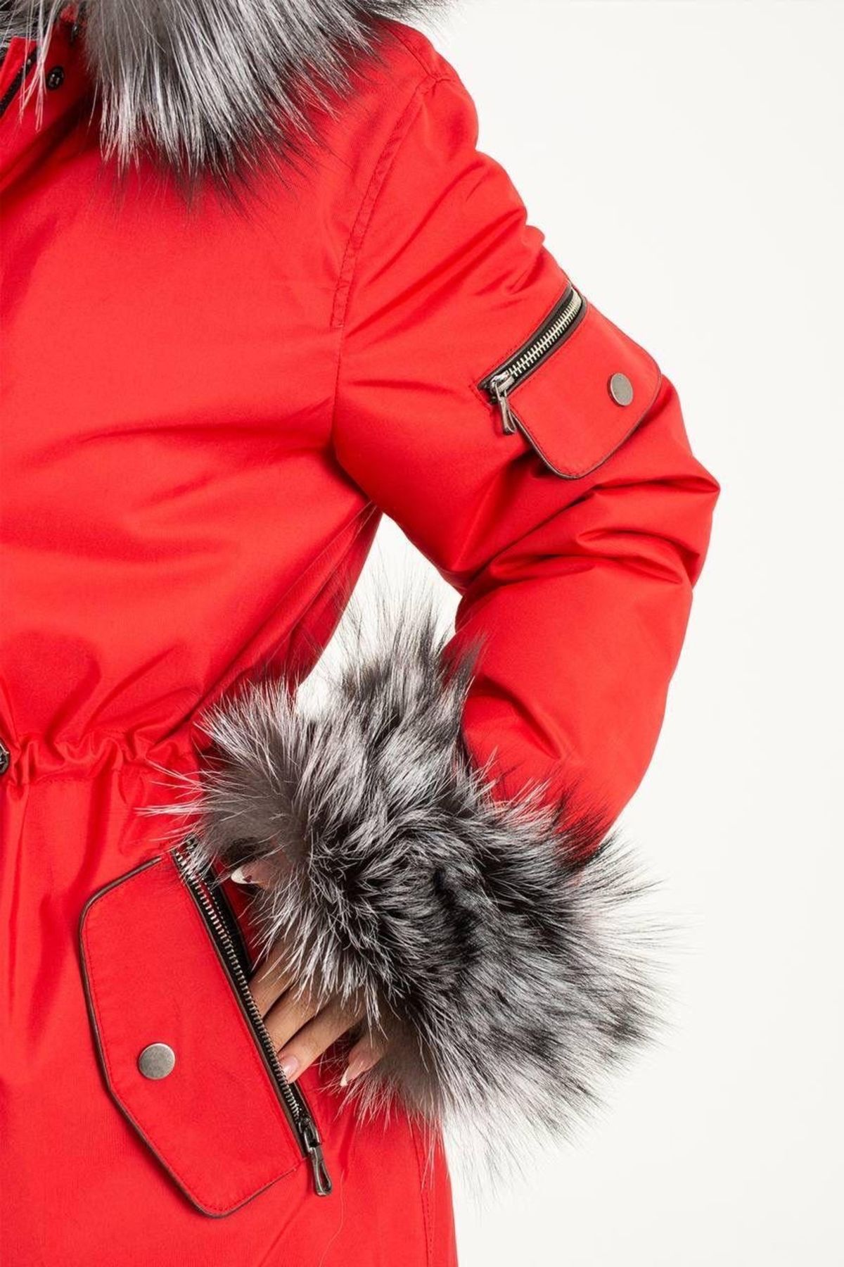 River island best sale red coat