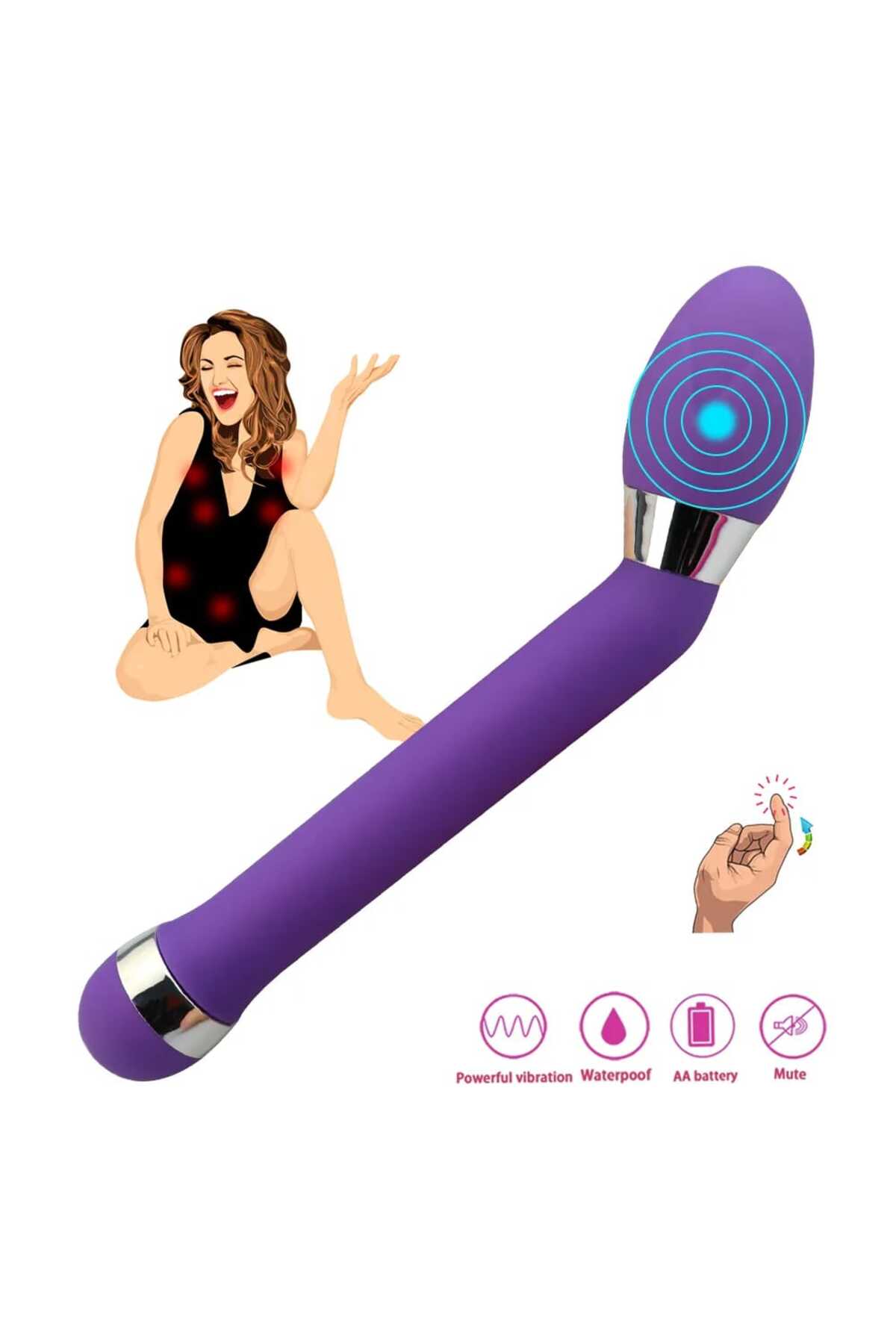 Vajinal ve Anal Uyarıcı Vibratör Mini Vibratör Hediyeli 2