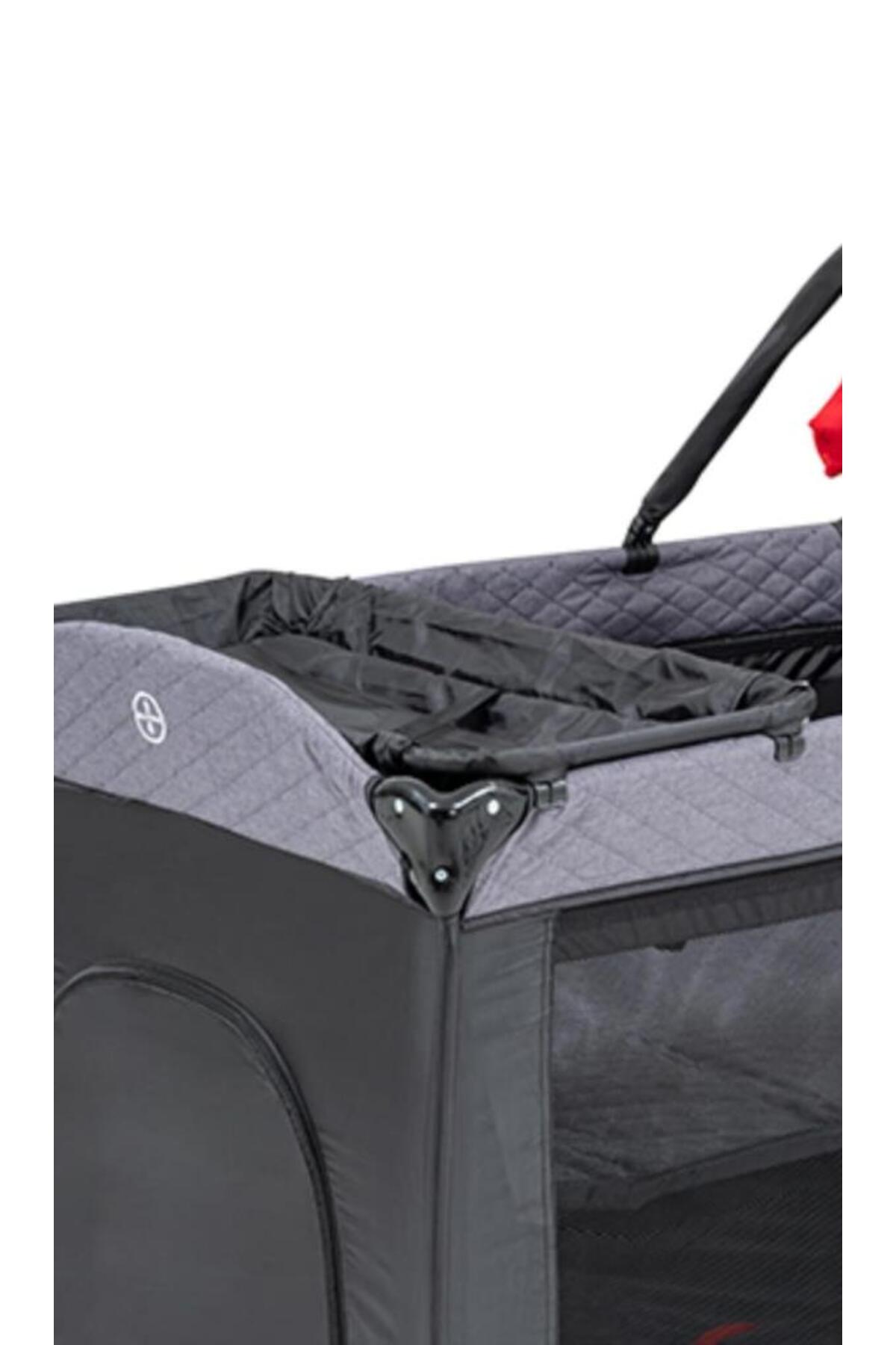 Baby2Go 2350 Madrid 70X110cm Oyun Parkı yatak Hediyeli Gri fotoğrafı 3 (önizleme)