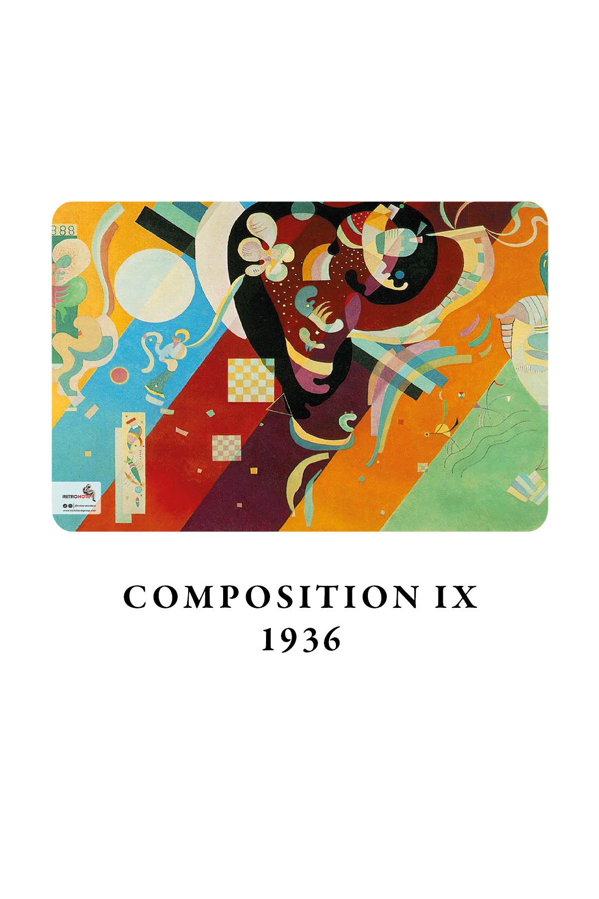 retronote-Wassily Kandinsky Set of 4 Notebooks - Great Synthesis Series - Unlined - 64 Pages - 14x21cm 4