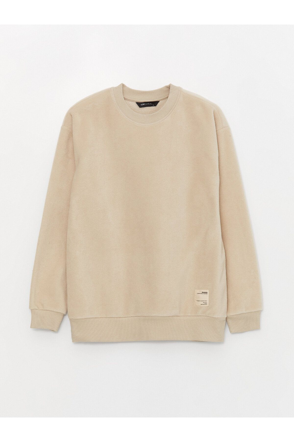 LC Waikiki LCW Casual Crew Neck Long Sleeve Fleece Men s