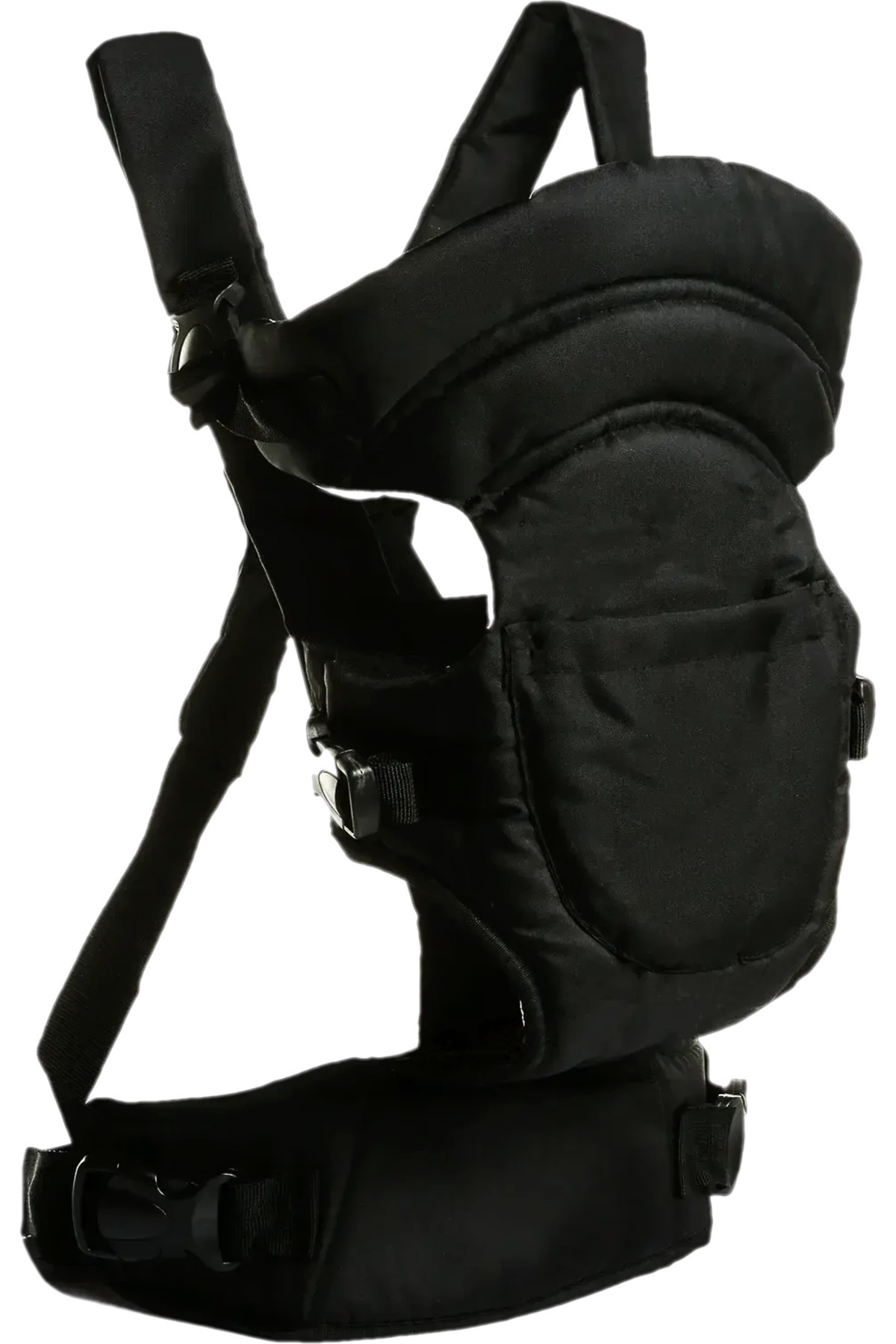 USF Portbebe Ana Kucağı + Bebek Taşıma Kanguru + Bebek Bakım Çantası 3'lü Set Çizgili Gri Siyah fotoğrafı 6 (önizleme)