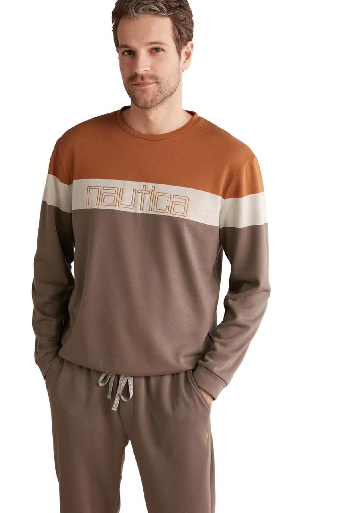 ست پیژامه مردانه M 617 PAJAMA TK اورجینال Nautica