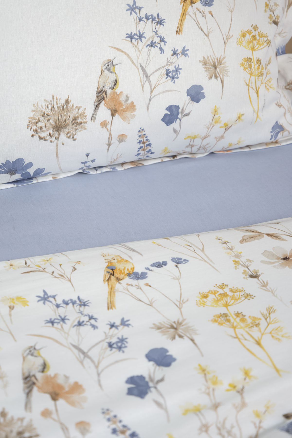 Karaca Home Aleta Mavi Çift Kişilik %100 Pamuk Nevresim Battaniye Takımı fotoğrafı 5 (önizleme)