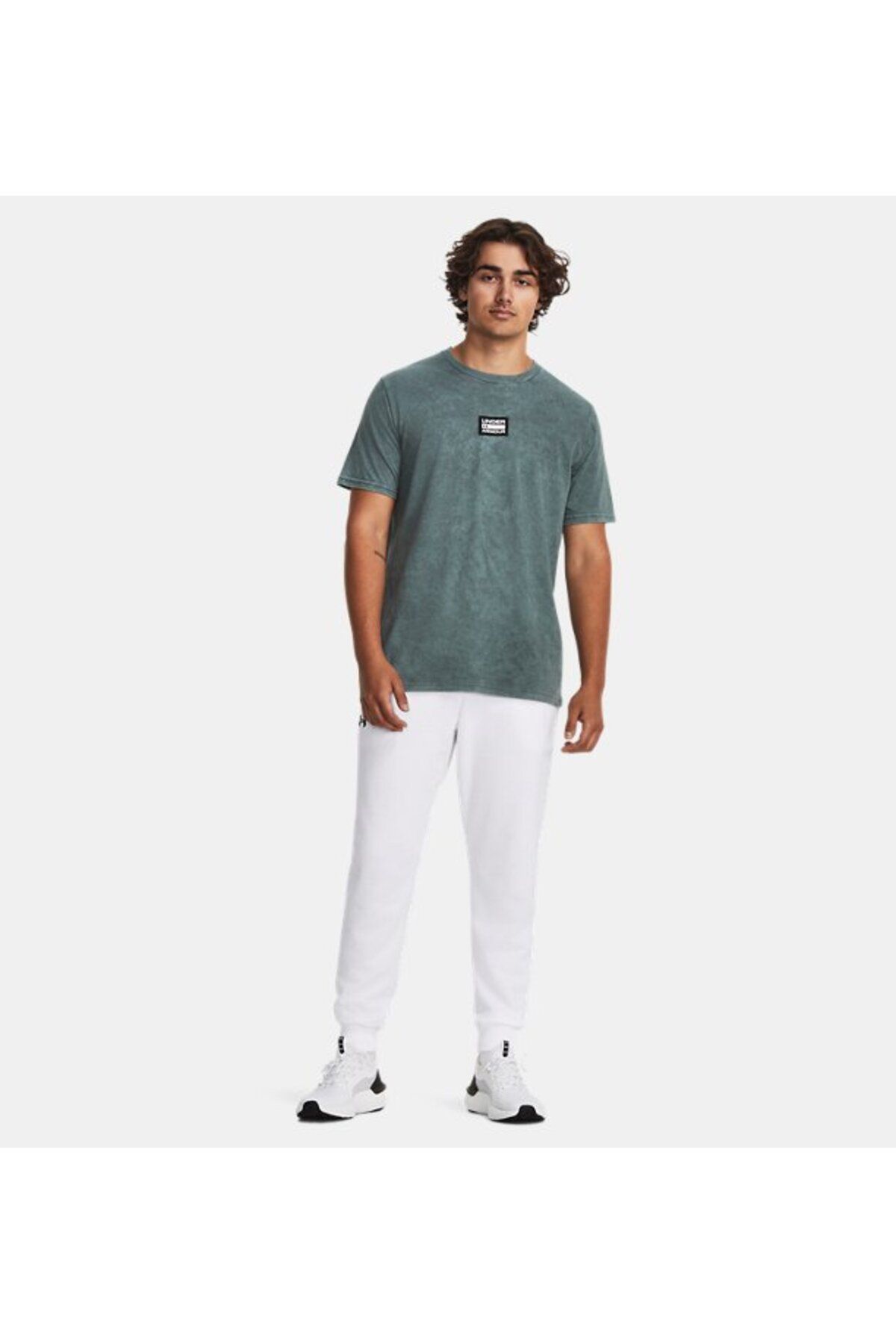 تی شرت سبز مردانه آستین کوتاه و شستشوی هسته ای در نر 1379552 012 Under Armour