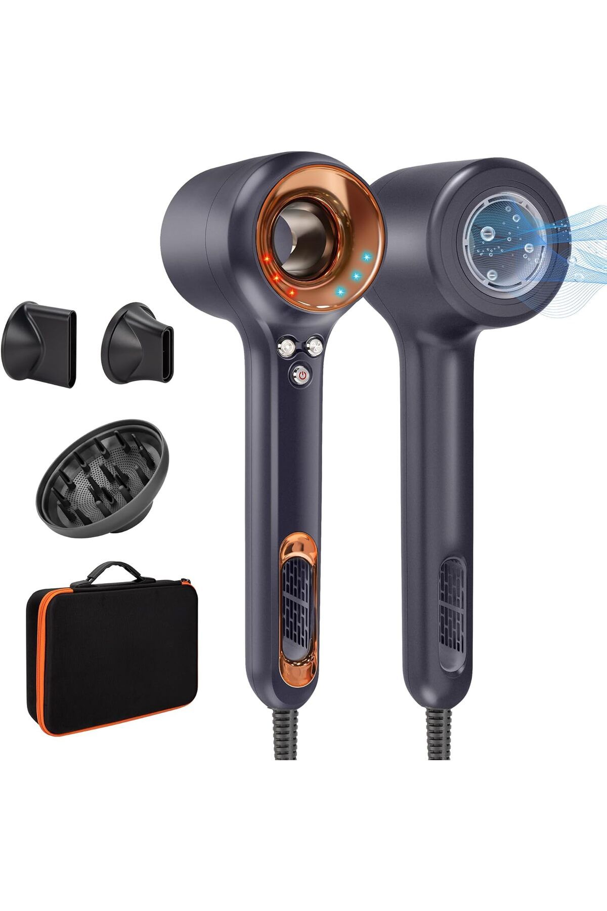 Chignon-Professional Hair Dryer Diffuser - Negative Ion and Smart Temperature Compatible Blow Dryer 1